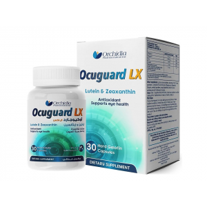 OCUGUARD LX ANTIOXIDANT FOR EYE HEALTH ( VIT. C 60MG + VIT. E 13.5MG + ZINC 15MG + COPPER 2MG + MARIGOLD FLOWER EXTRACT [ NLT 20% LUTEIN + NLT 4% ZEAXANTHIN ] 6MG ) 30 CAPSULES